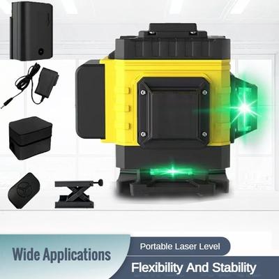 Nível Automático Infravermelho de Alta Precisão 8/12/16 Linhas Ferramenta de Medição Cruzada Horizontal e Vertical 360° Novo Nível Laser de Luz Verde