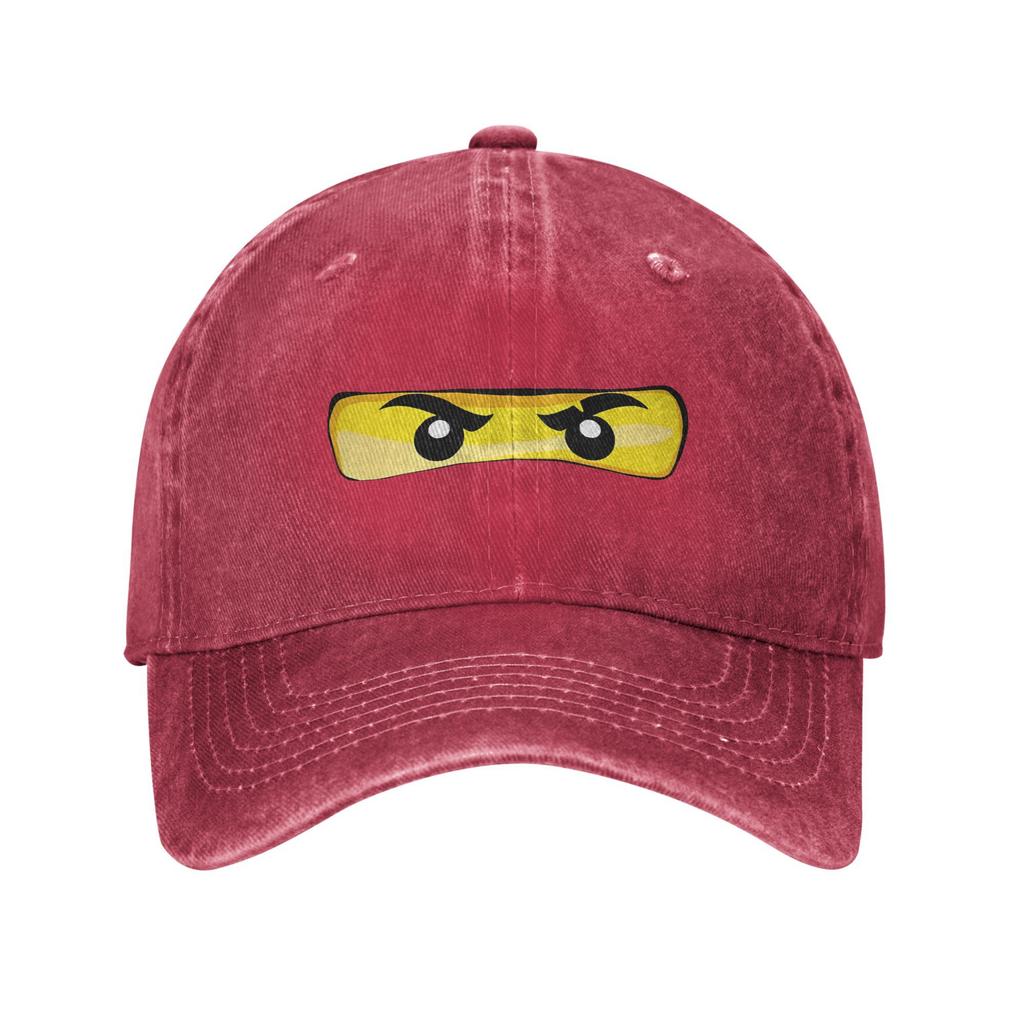 N-Ninjagos Eyes Game Cartoon Baseball Cap Distressed Washed Caps Hat Outdoor Travel Unstructured Soft Snapback Cap