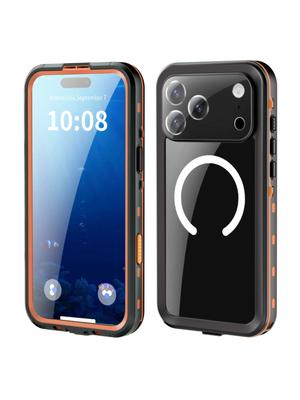 IP68 Waterproof Magnetic Case For iPhone 17 16e 16 15 13 Pro Max , 16 15 Plus Phone Cases Dustproof Protection 360 Full Cover