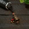Brass Double Dragon Bell, Retro, Vintage, Car Key Bag Pendant, Handmade Rope, Craftsmanship, Five Emperor Money Accessory