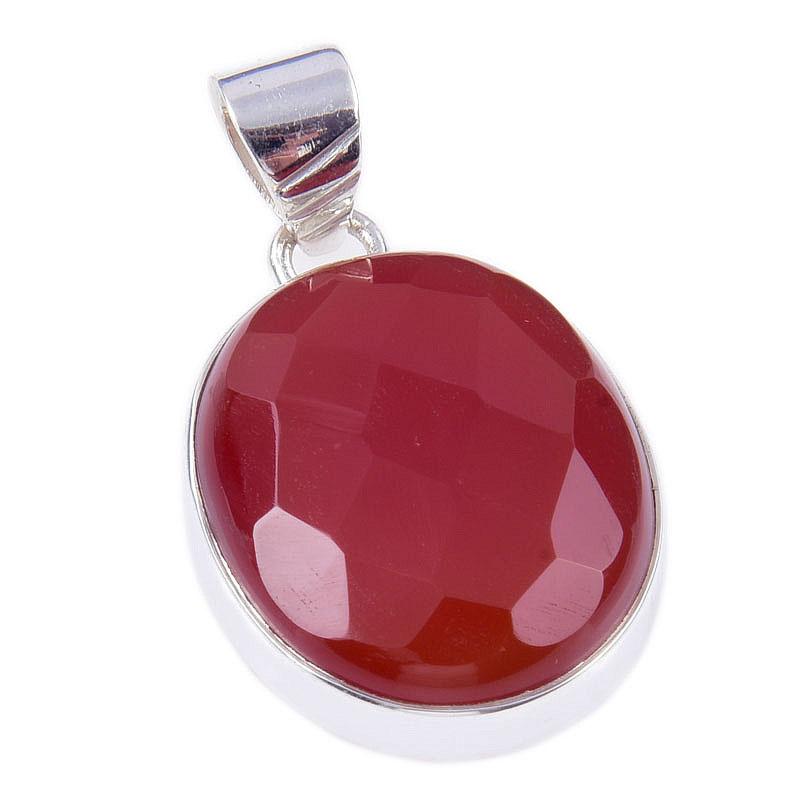 Natural Carnelian Gemstone Handmade 925 Solid Sterling Silver Pendant 1.50" O9j22
