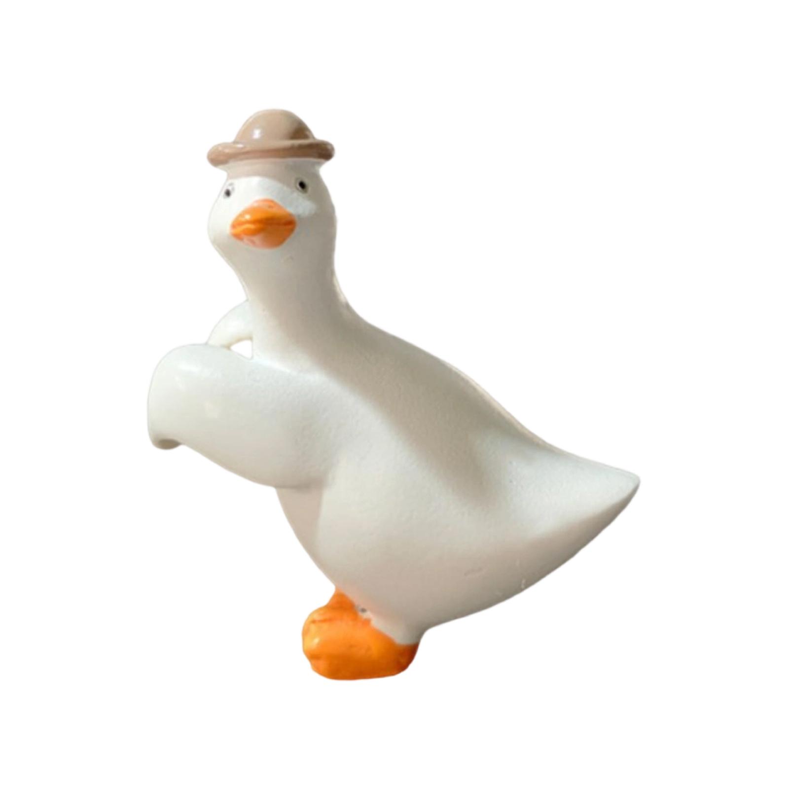 

Cute Hanging Potted Ducks Resin Ornament One Size