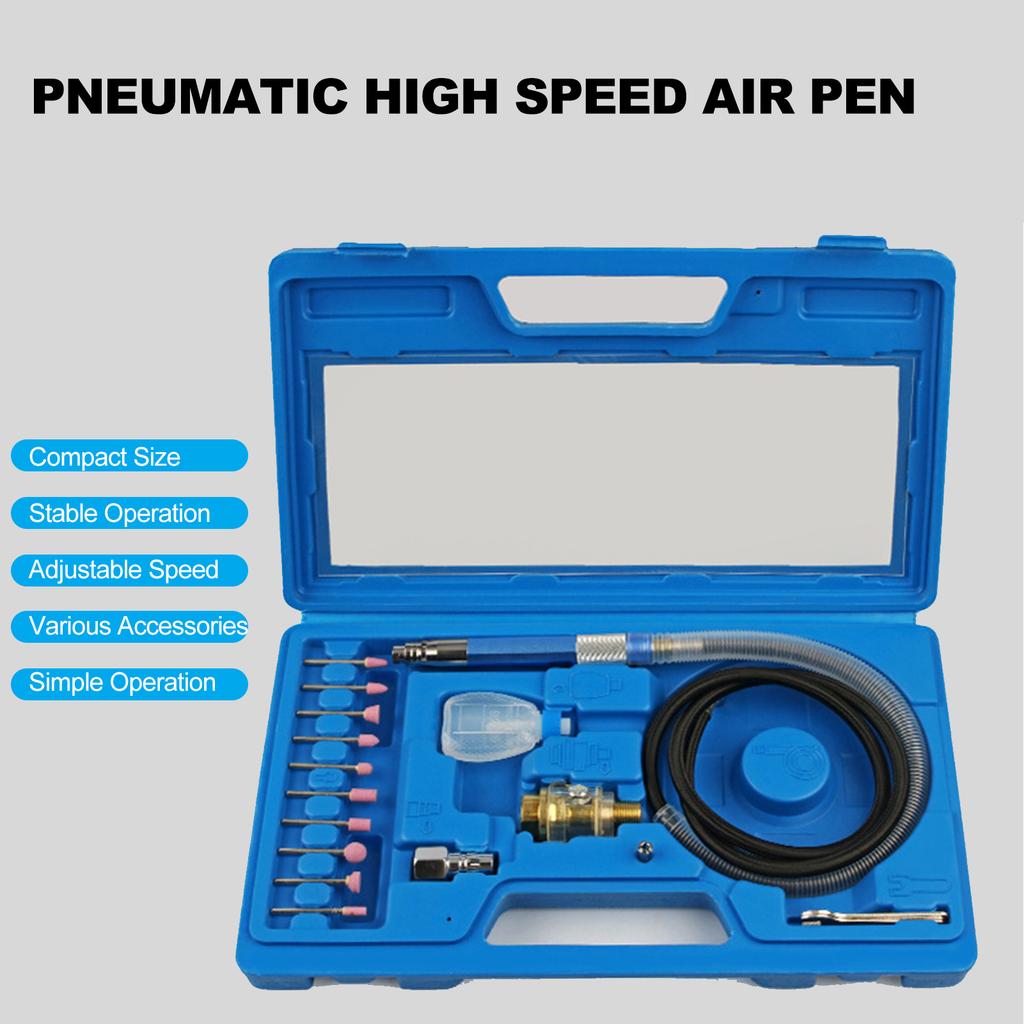 Grinder Kit Portable Pneumatic Pencil Dierinder Kit for Cutting, High Efficiency Grinding for Metal, Wood