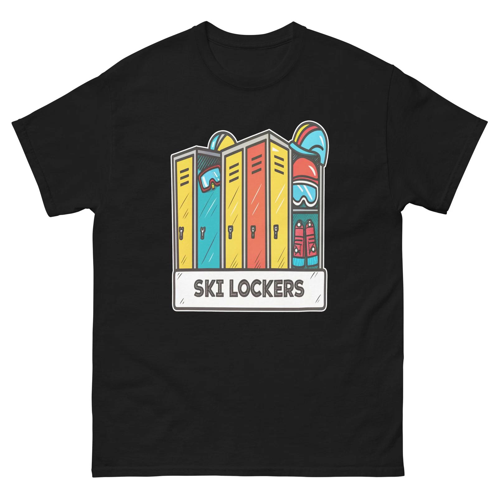 Ski Lockers Mountain Ski Resort Town T-Shirt S
