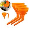 Plastic Fuel Funnel with Bent Spout and Built-in Filter Suitable for Hands-Free Refueling and Liquid Transfer Applications