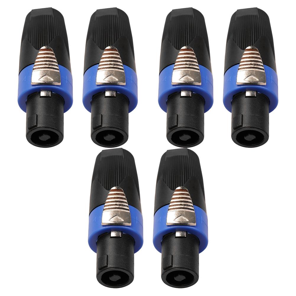 6-20Pcs 4 Pole Audio Speaker Connectors Plugs Twist Lock Rechargeable Portable Speaker Wireless for Neutrik Speakon NL4FC NL4FX
