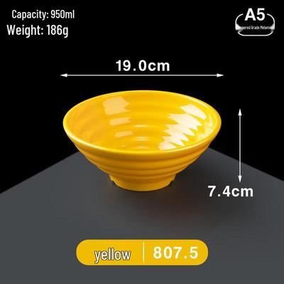 A5 Melamine Imitation Porcelain Ramen Soup Bowl
