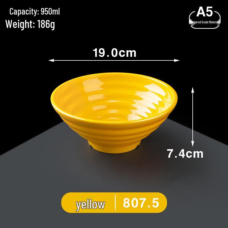 A5 Melamine Imitation Porcelain Ramen Soup Bowl