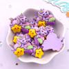 10pcs Resin Kawaii Colorful Cartoon Rainbow Unicorn Flatback Stone Figurine Christmas Decor Scrapbook DIY Bow Accessories