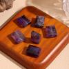 White and Purple Crystal Wushi Pai Ring Face Beads for DIY Jewelry Accessories