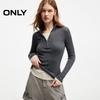 Maglione da Donna Autunnale in Misto Lana con Collo Alto, Effetto Due Pezzi