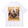 Funny Rizz Em Summer Popluar T Shirt Unisexs Women Tide Clothing Casual Hot Sale Short Sleeve TShirts Graphic Cozy Y2K Tops Unisex