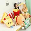 Cute Cartoon Fast Food Plush Toy Stuffed Hot Dog Popcorn Chicken Legs Pizza Chips Throw Pillow Funny Room Decor Cushion