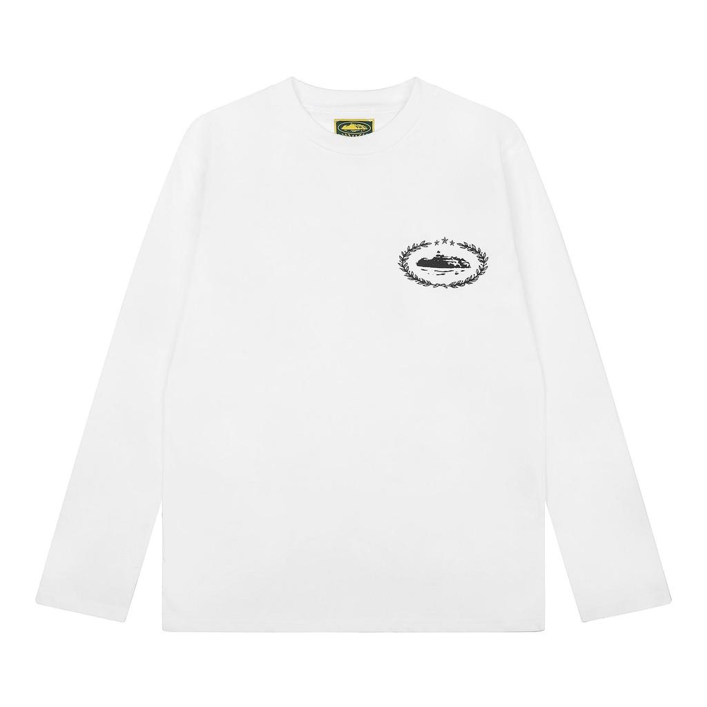 Skull Island Unisex Farbblock Buchstabenprint Raglan Langarm T-Shirt