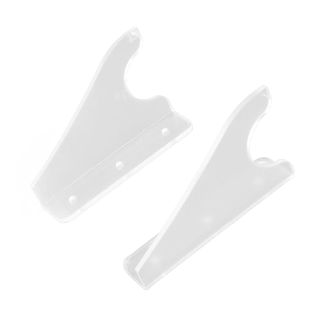2 Pairs Wall Mount Sword Organizer Clear Acrylic Light Sword Storage and Display Rack for Living Room Bar Shop Office