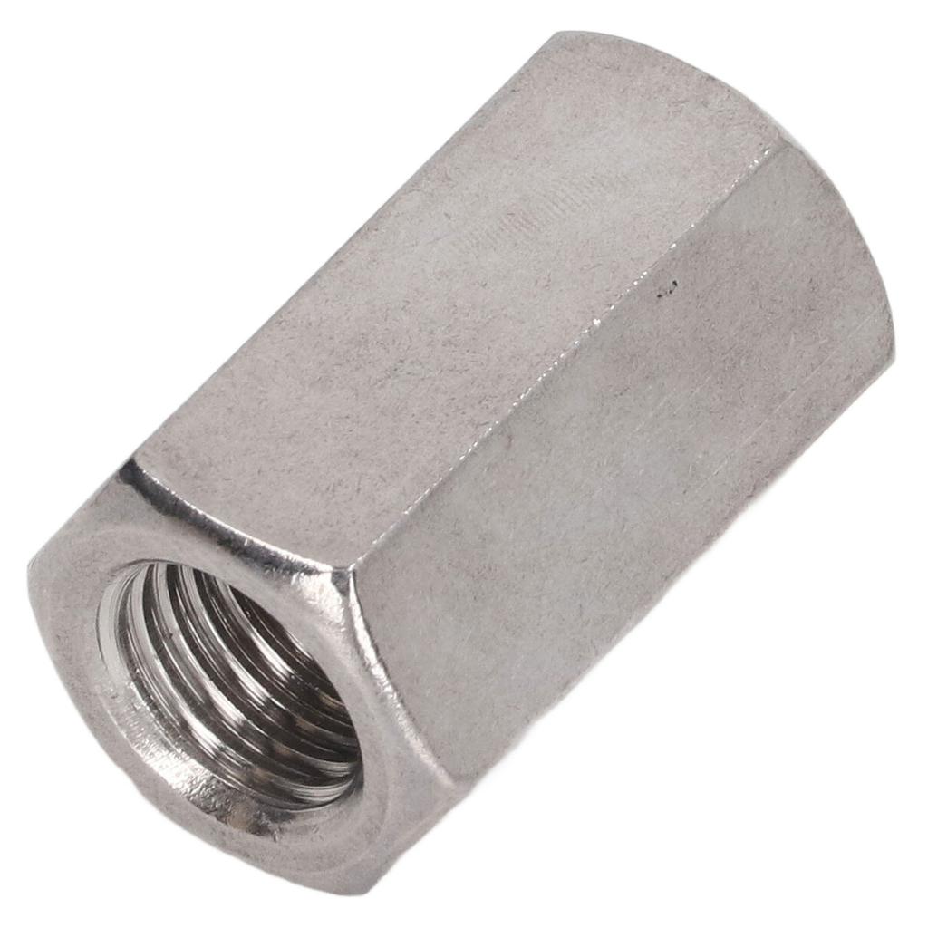 5Pcs Hex Coupling Nut Set Connector 304 Stainless Steel Industrial Fastener M16x2 24 L40mm