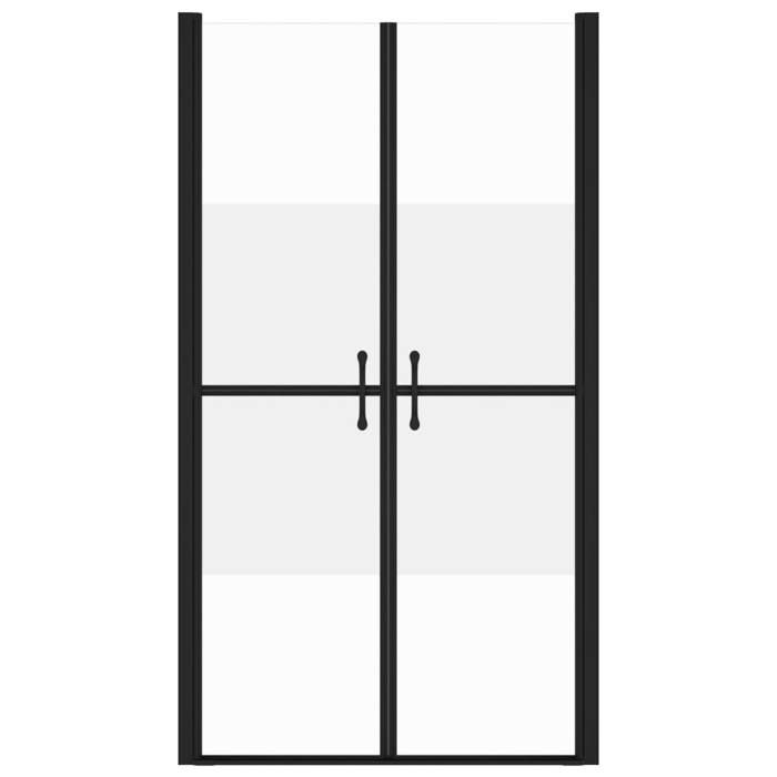 VidaXL ESG Semi-frosted Shower Door (88-91)x190 Cm