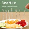 Bamboo Pattern Disposable Plastic Dessert Forks