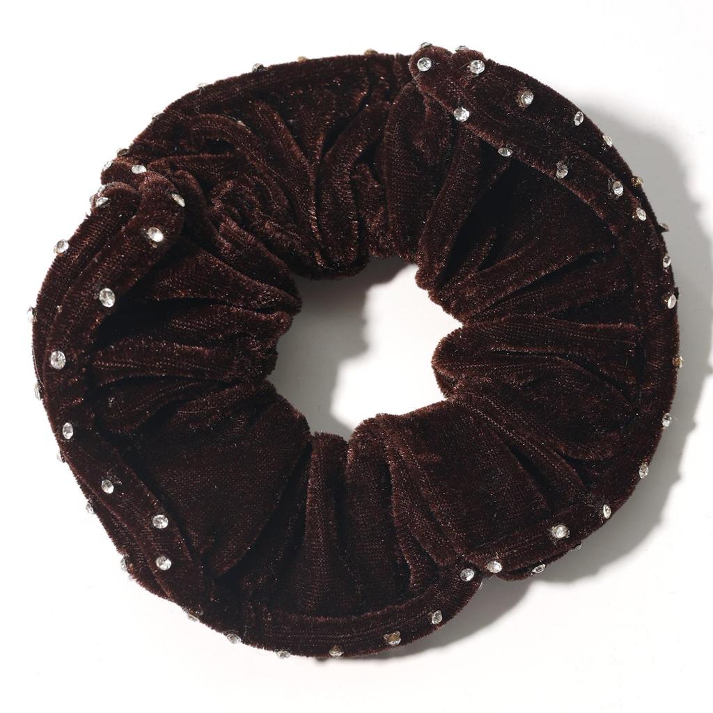 Duoling 80-Diamant Samt Strass Haargummi, Koreanische Mode Elastisches Haaraccessoire.