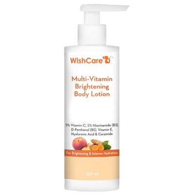 WishCare Multi-Vitamin Brightening Body Lotion 200 Ml for Men & Women Hydrating Skin Care