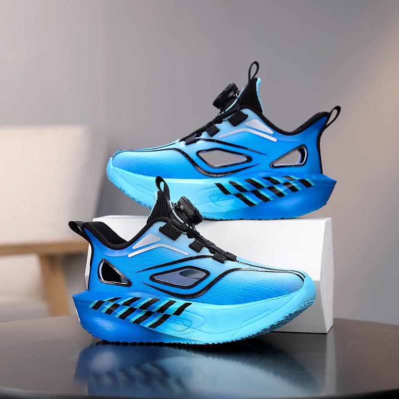2026 Boys' Breathable Mesh Sports Shoes with Soft Sole & Rotary Buckle