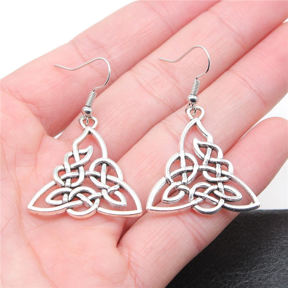 14 Styles New Fashion Amulet Triquetra Sign Earrings For Women Viking Dangle Earrings Cool Amulet Jewelry
