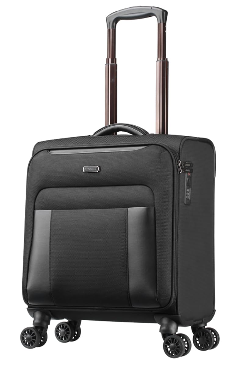 American Tourister BASS Rolling Tote Business Bag, Carry-on Case, Laptop Storage, Black