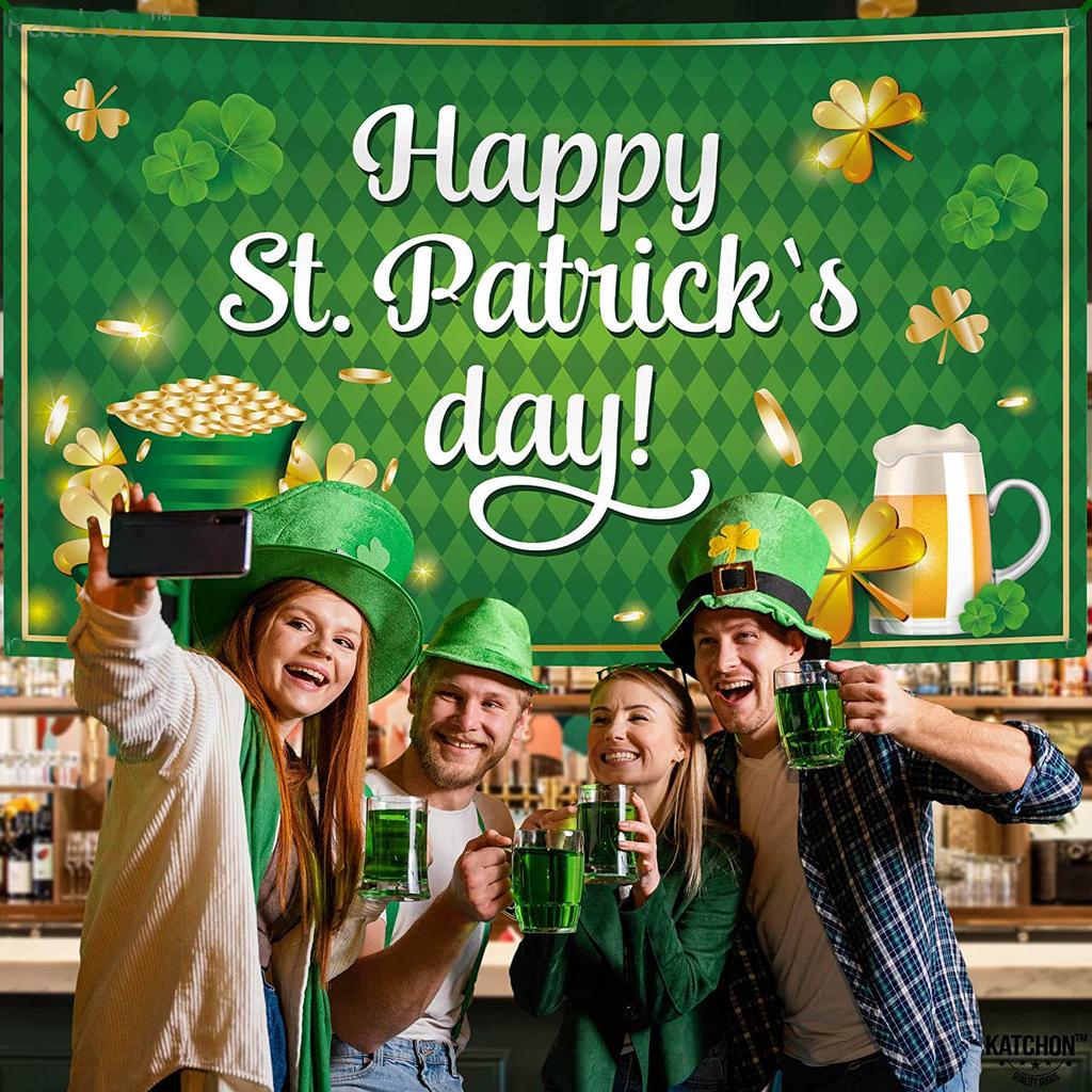 Happy St .Patrick 'S Day Tapestry Photography Backdrop Room Decor Aesthetic Party Decorations For Bedroom Wall Decoration Boho Art