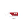 Red Carbon Fiber Right Of Steering Wheel Cover Trim For Chevrolet Cobalt 2005-10