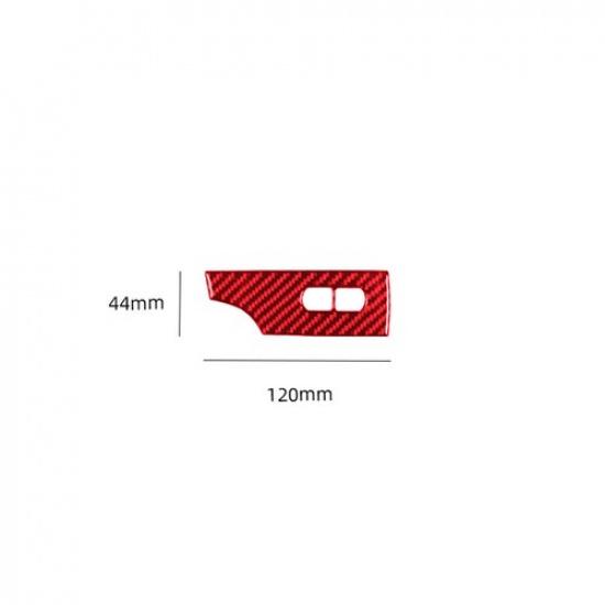 Red Carbon Fiber Right Of Steering Wheel Cover Trim For Chevrolet Cobalt 2005-10