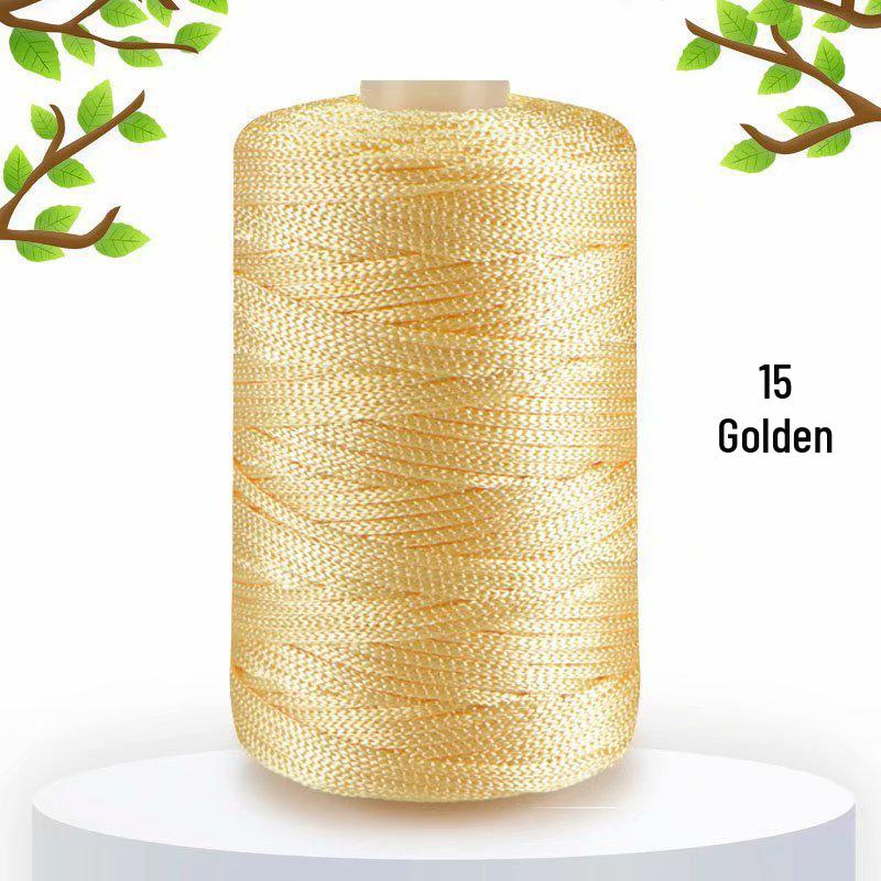125g Lightweight Ice Silk Linen Yarn for Summer Hats, Medium-Fine Knitting, DIY Bags, Cushions & Shiny Hollow Yarn