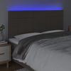 VidaXL LED Headboard Bedroom Furniture Double Bed Accessory Head of Bed Frame Interior Taupe 3122442