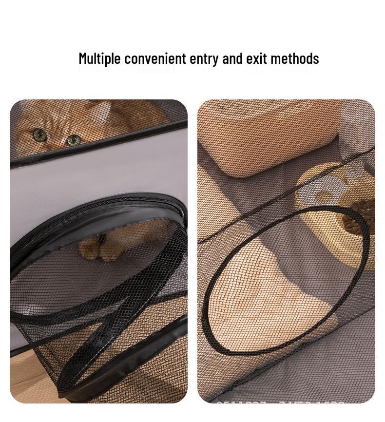 Cama Plegable, Lavable y Transpirable para Gatos y Túnel para Mascotas para Sala de Maternidad