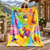Backyardigans Custom Name Flannel Blanket Personalized Soft Warm Plush Throw Blanket Customized Gift for Family Friends