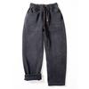 Fleece-Lined Men's Jeans 2024 Autumn and Winter New Style, Heavy-Duty Warm Pants, Versatile Loose Straight-Leg Casual Pants