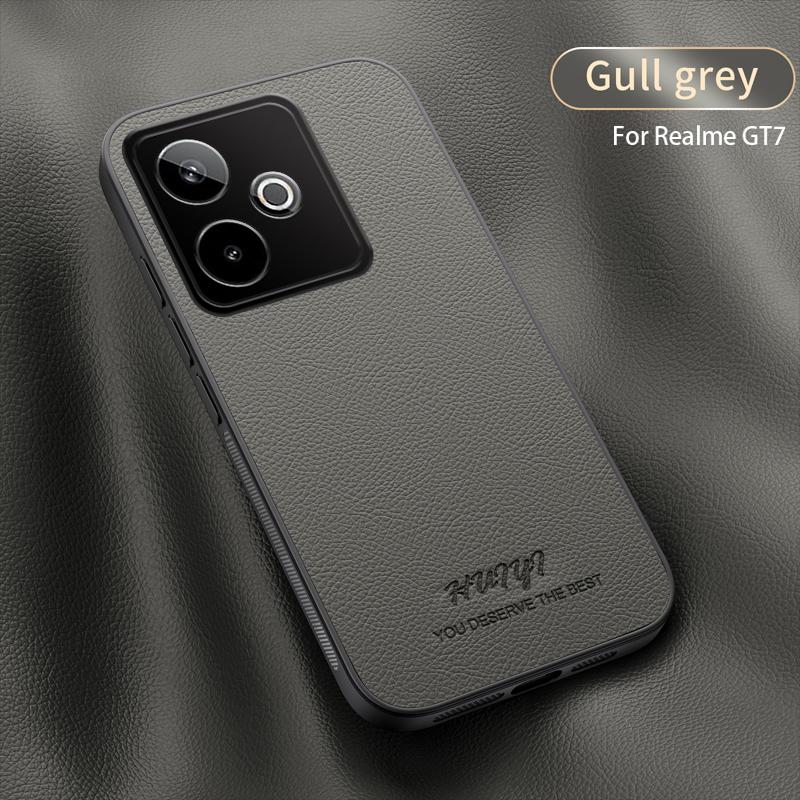 Luxury Business Leather Soft Frame Magnetic Cover For Realme GT 7 GT7 GT 7T GT7T RealmeGT7 5G Phone Cases Capa