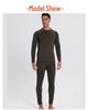 Men's Plus Velvet Thermal Underwear Set: Breathable, Sweat-Wicking, Quick-Drying Base Layer for Cycling, Skiing, Mountaineering.