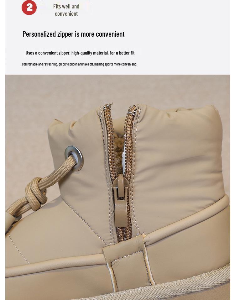 Kids' Winter 2025 Snow Boots: Anti-Slip, Waterproof, Cotton-Lined, Plus Velvet, Extra Warm for Boys and Girls