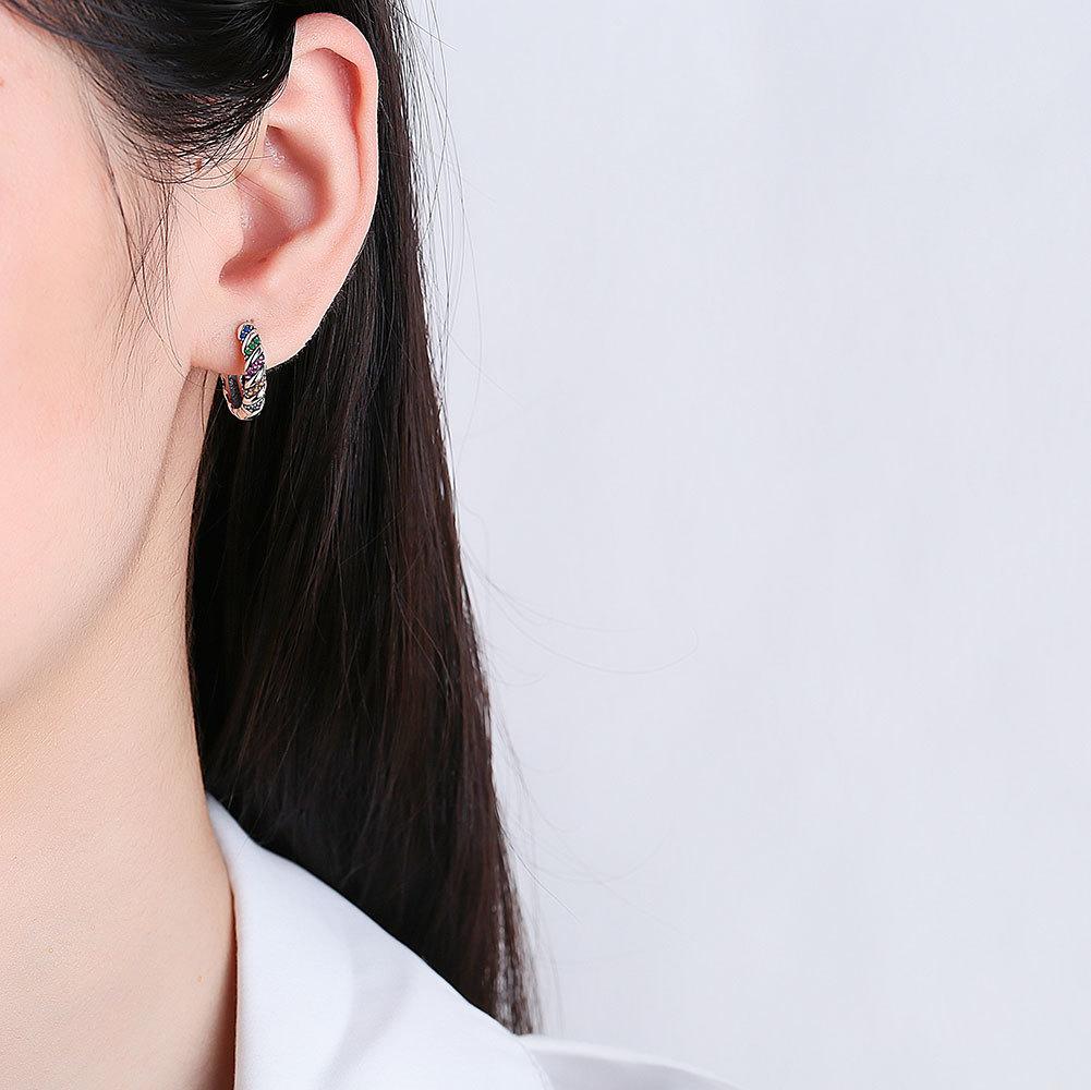 Tancise 925 Sterling Silver Zircon Earrings Drop Earrings For Women Wedding Party Gifts