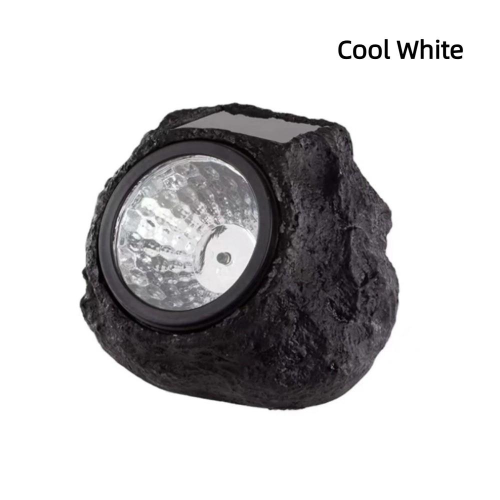 Waterproof Solar Powered Light Resin Rock Stone Stone Solar Light Simulation Stone Lights  Garden