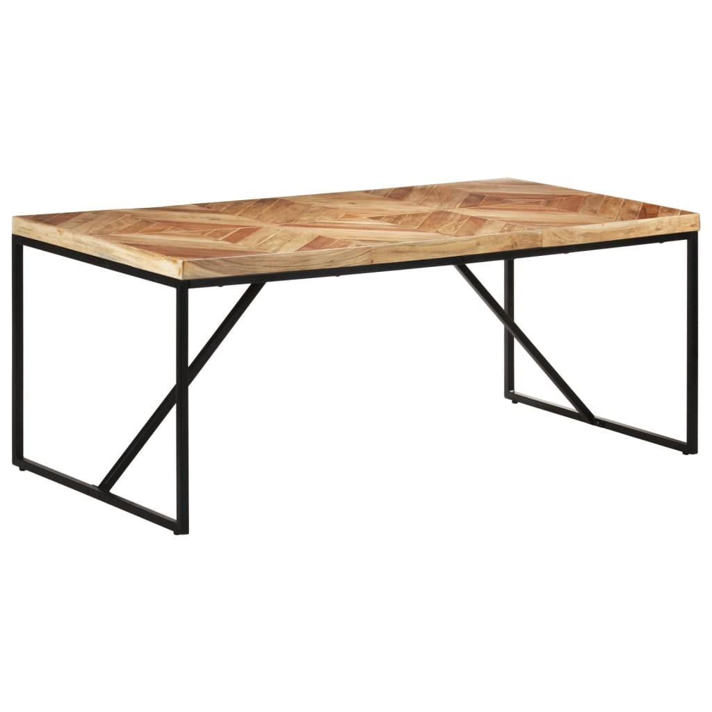Dining Table 180x90x76 Cm Acacia and Mango Solid Wood