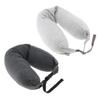 Emulsion U Shape Pillow Cotton Neck Support U Shaped Travel Pillow Ergonomic Nap Cushion for Office Flight Train Car