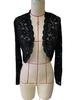 2025 Elegant Women's Lace Trim Patchwork Cardigan