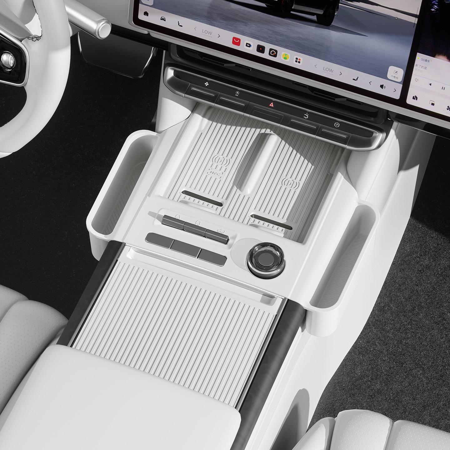 2025 Zeekr 9X Car Central Control Silicone Storage Organizer