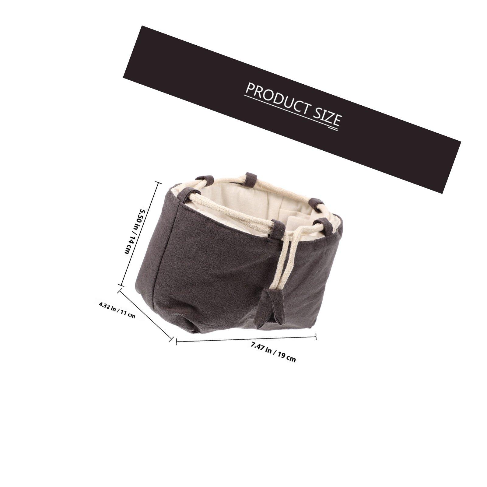 

Teaware Storage Bag Multi Function Tea Cup Pouch Compact Lightweight Design Easy Carry Drawstring Closure for Tea Set Jewelry темно серый