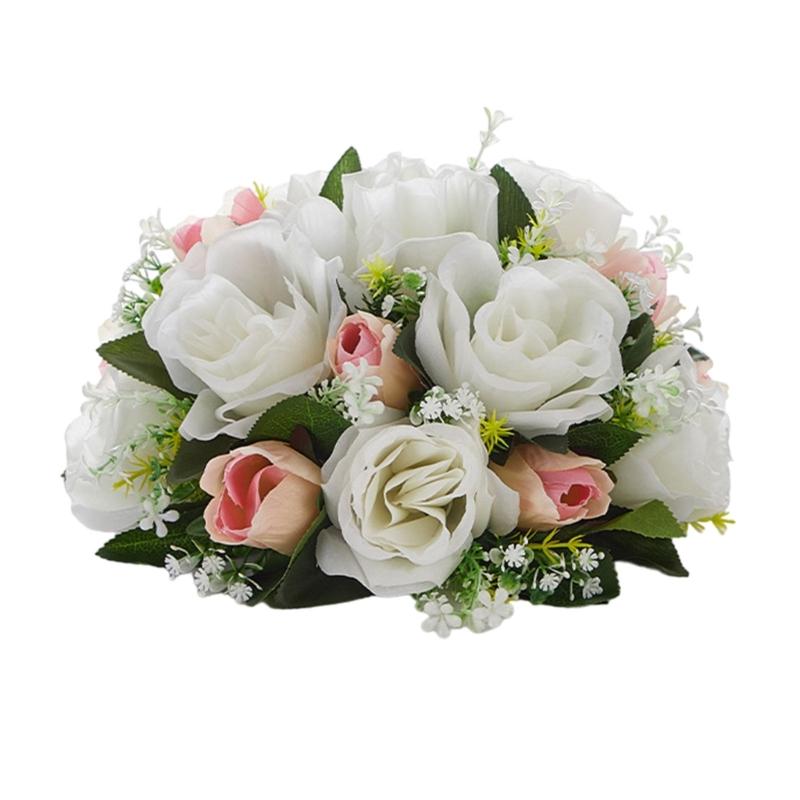 

Artificial Flower Ball Arrangement Flower Bouquets Artificial Flower Ball for Wedding, Birthday, Valentines Day