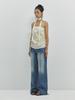 Minderly Shirring Satin Skirt - Lemon