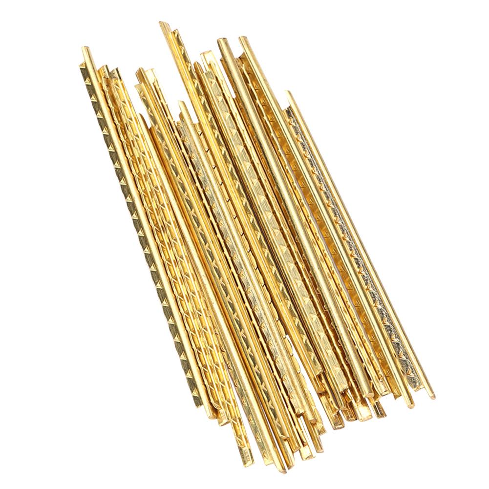 19 Pcs Brass Frets Wire Fretwires Repair Replacement Parts for Classical Acoustic Guitars