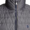 Polo Ralph Lauren Solid Color Pony Embroidered Zippered Stand Collar Sleeveless Down Jacket Men Outerwear Gray MNPOOTW1N210049-D86