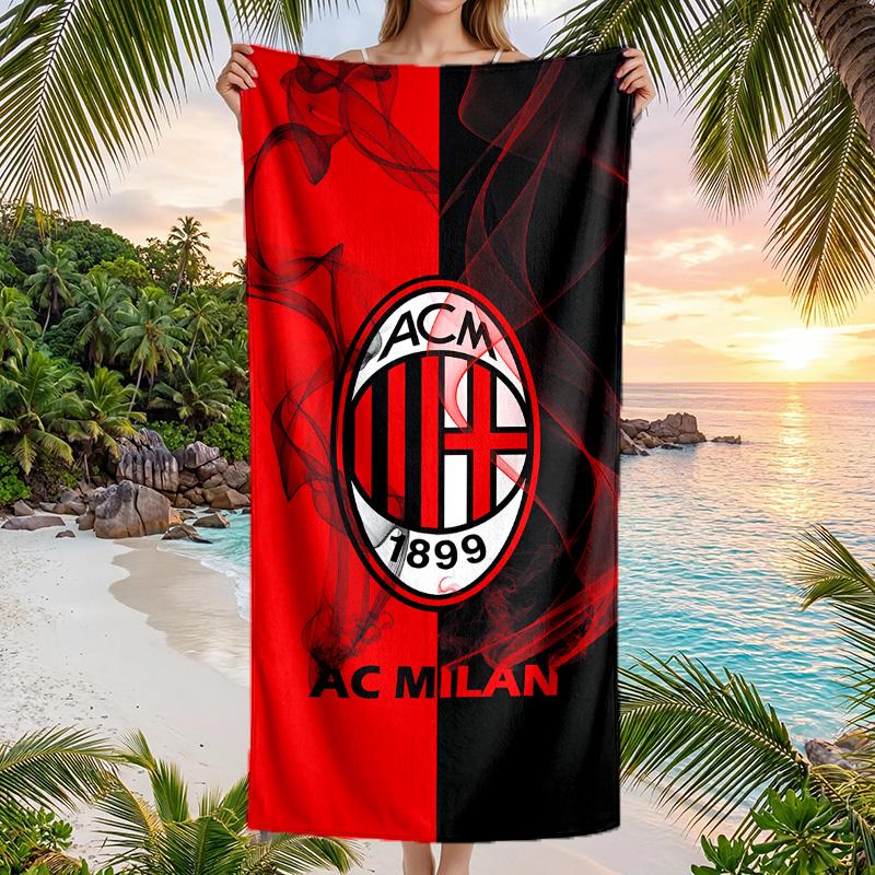 AC Mailand Strandtuch Weiches Mikrofaser Sommerhandtuch Schnelltrocknendes Absorptionsfähiges Handtuch für Strand Schwimmbad Reisen